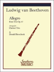 cover ALLEGRO FROM TRIO OP 87 CLARINET TRIO cover